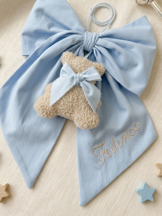 Fiocco nascita con teddy