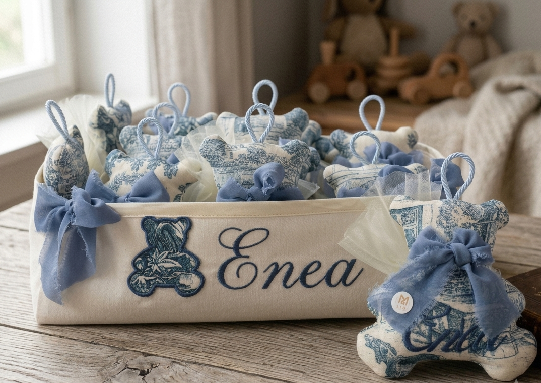 Orsetto toile de jouy con nome
