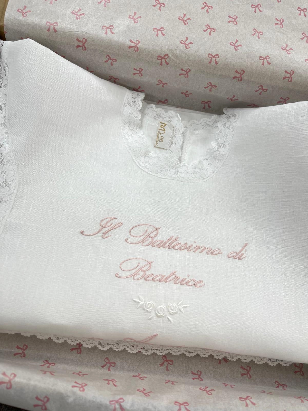 Set battesimo con rose